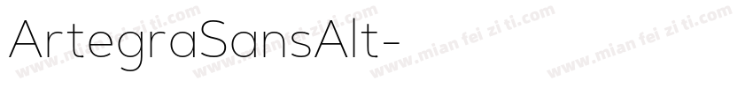 ArtegraSansAlt字体转换