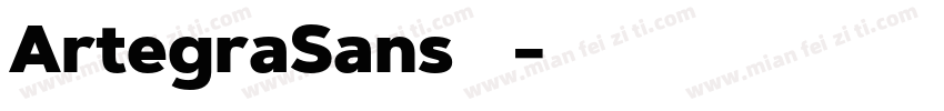 ArtegraSans系列字体转换