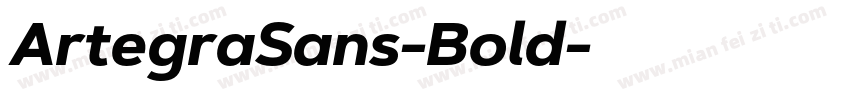 ArtegraSans-Bold字体转换