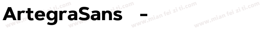ArtegraSans系列字体转换