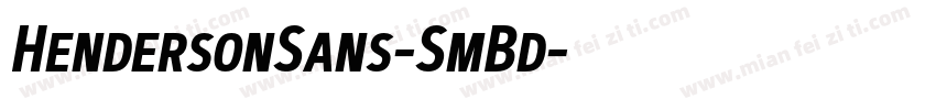 HendersonSans-SmBd字体转换