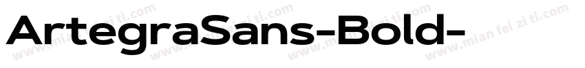 ArtegraSans-Bold字体转换