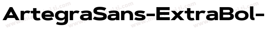 ArtegraSans-ExtraBol字体转换