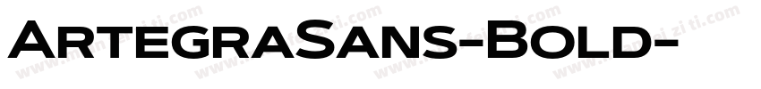 ArtegraSans-Bold字体转换