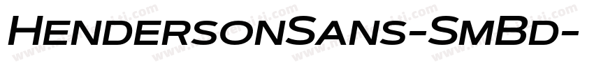 HendersonSans-SmBd字体转换