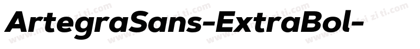 ArtegraSans-ExtraBol字体转换