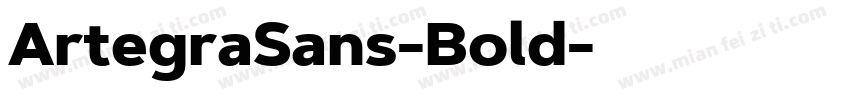 ArtegraSans-Bold字体转换