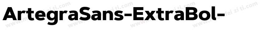 ArtegraSans-ExtraBol字体转换