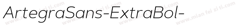 ArtegraSans-ExtraBol字体转换