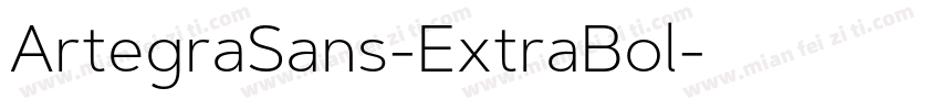 ArtegraSans-ExtraBol字体转换