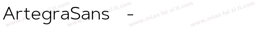 ArtegraSans系列字体转换