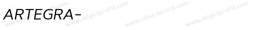 artegra字体转换