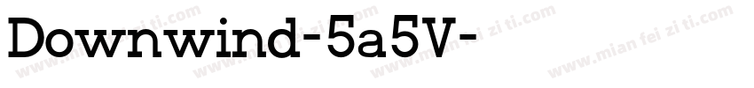 Downwind-5a5V字体转换