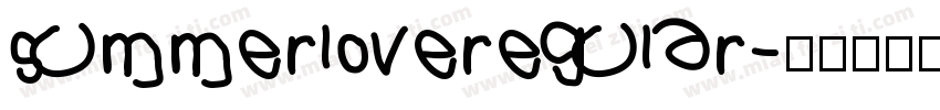 summerloveregular字体转换