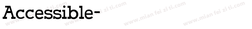 Accessible字体转换