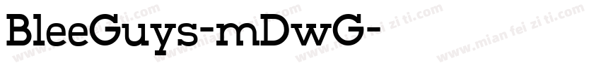 BleeGuys-mDwG字体转换