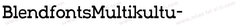 BlendfontsMultikultu字体转换