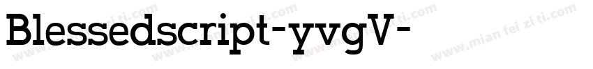 Blessedscript-yvgV字体转换
