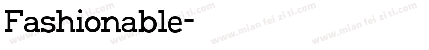 Fashionable字体转换