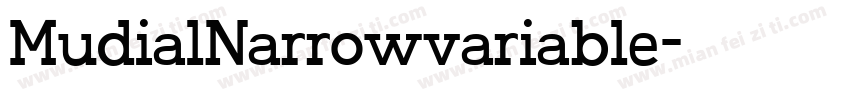 MudialNarrowvariable字体转换