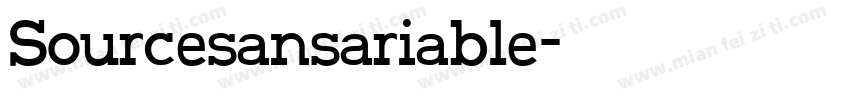 Sourcesansariable字体转换