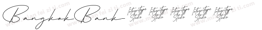 BangkokBank字体转换
