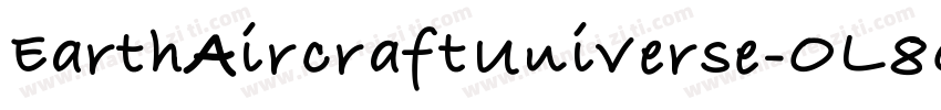 EarthAircraftUniverse-OL8O字体转换