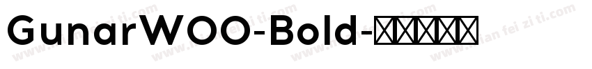 GunarW00-Bold字体转换