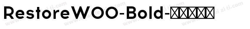 RestoreW00-Bold字体转换