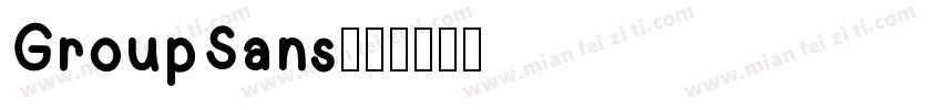 GroupSans字体转换