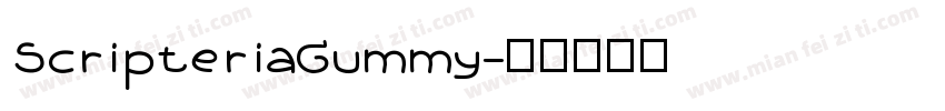 ScripteriaGummy字体转换