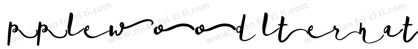 ApplewoodAlternate字体转换
