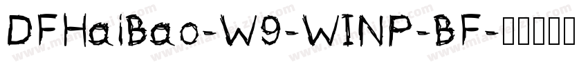 DFHaiBao-W9-WINP-BF字体转换