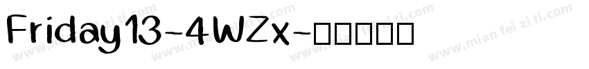 Friday13-4WZx字体转换