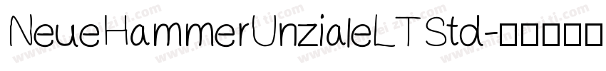 NeueHammerUnzialeLTStd字体转换
