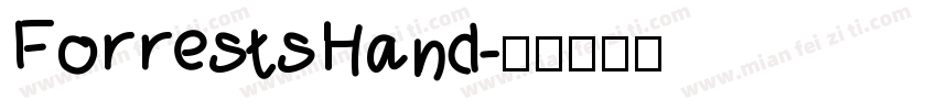 ForrestsHand字体转换