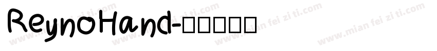 ReynoHand字体转换