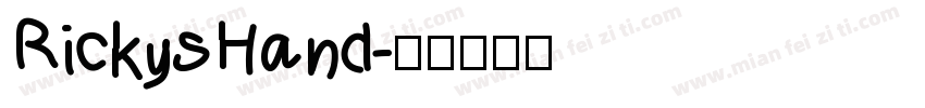 RickysHand字体转换