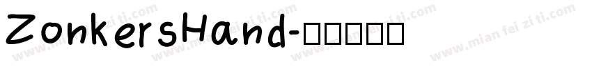 ZonkersHand字体转换