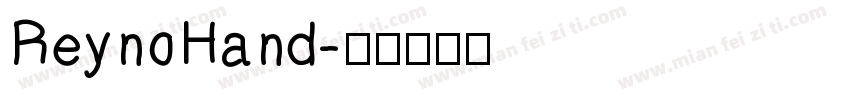 ReynoHand字体转换