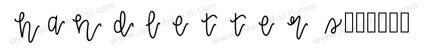 handletters字体转换