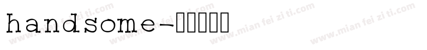 handsome字体转换