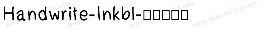 Handwrite-Inkbl字体转换