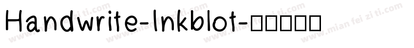 Handwrite-Inkblot字体转换