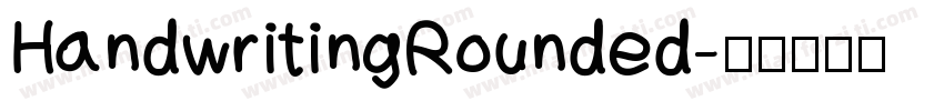 HandwritingRounded字体转换