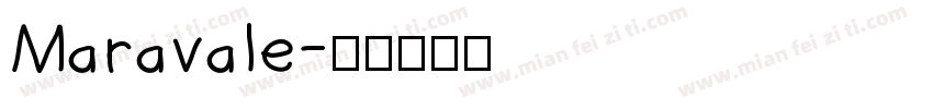 Maravale字体转换