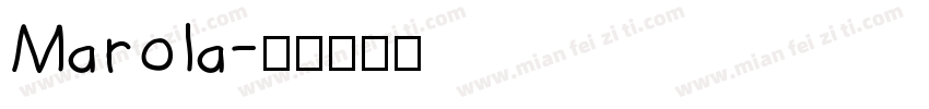 Marola字体转换