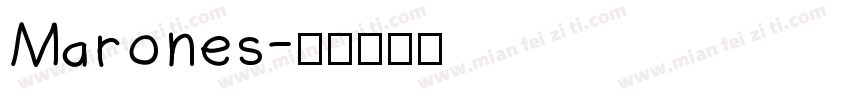 Marones字体转换