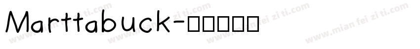 Marttabuck字体转换