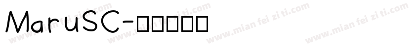 MaruSC字体转换